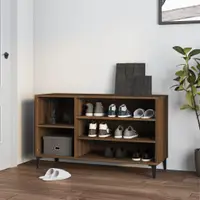 Gossi pantofar, stejar maro, 102x36x60 cm, lemn prelucrat