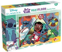 Puzzle cu două fețe Lisciani pentru colorare 150 piese - Lilo și Stitch