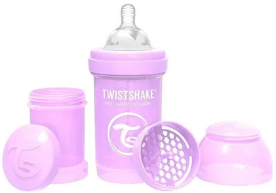 Sticla pentru copii impotriva colicilor Twistshake Anti-Colic Pastel - Violet, 180 ml