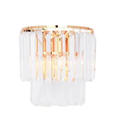 Corp de iluminat cu montaj pe perete tip aplica AMEDEO 17106/2W-GLD