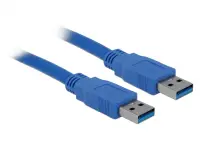 Cablu USB 3.0 A-A 3m T-T albastru, Delock 82536