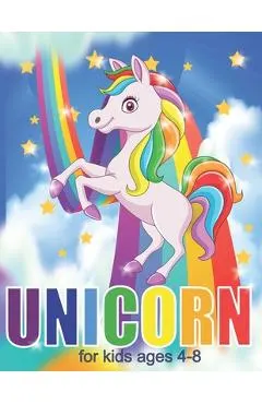 Unicorn Coloring Book For Kids Ages 4-8: Unicorn Coloring Pages For Girls