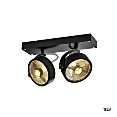 KALU 2 QPAR111,negru,75Wlampa plafon/perete