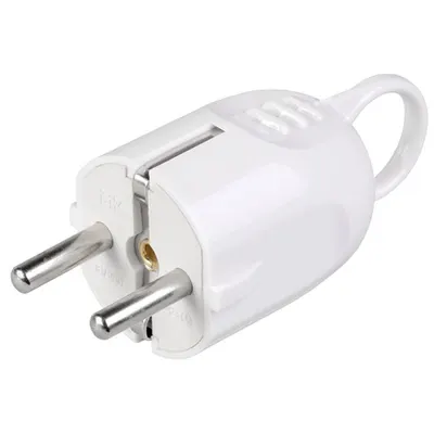 VPu12-01-ST Priza dismountable angled cu impamantare ing contact with a ring 16A Alb