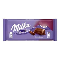 Ciocolata cu lapte si extra cacao Milka Dark, 90g Engros