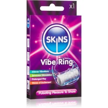 Skins Vibrating Ring inel pentru penis de unică folosință