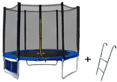Trambulină cu plasă și scară Buba - Ø 244 cm