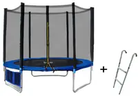 Trambulină cu plasă și scară Buba - Ø 244 cm