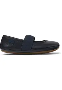 Balerini Mary Jane din piele Right 8493 - Albastru
