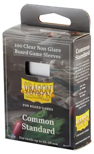 Protecții pentru carduri Dragon Shield - Common Standard, Clear/Non-Glare, 63 x 88 mm (100 buc)