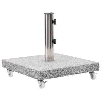 Gossi suport umbrela de soare, gri, 30 kg, granit, patrat