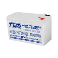 Acumulator 12V 9.6Ah High Rate F2, AGM VRLA, TED Electric TED003324