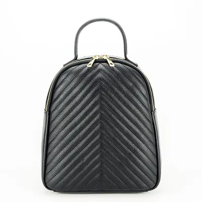 Rucsac din piele naturala 8955 121 Negru