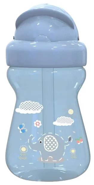 Sticlă mini sport Lorelli Baby Care - Animals, 200 ml, albastru