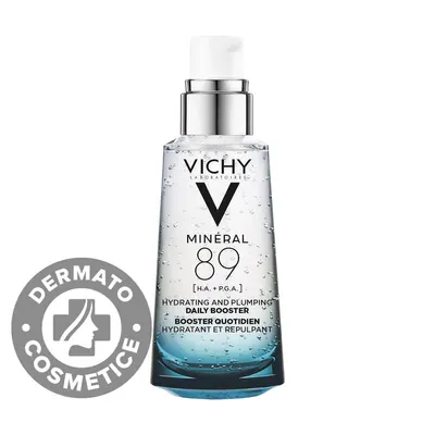 Gel-booster zilnic cu acid hialuronic cu efect de hidratare si fortifiere Mineral 89, 50ml, Vichy