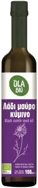 Ulei bio de chimen negru, presat la rece, 100 ml, Ola Bio