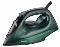 Fier de călcat cu abur Muhler – SI-2520C, 2400 W, 350 ml, talpă ceramică, verde