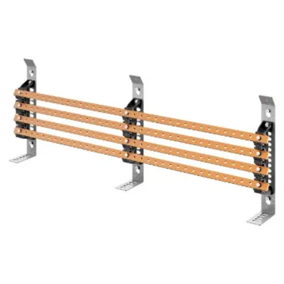 Pair of Busbar-Holder - For Flat Busbars 25x4-30x5 - 250-400a - For Structures D=200-300 - External Compartement - For Qdx 630l