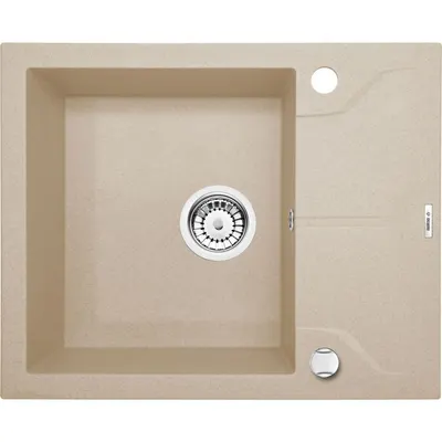Chiuveta bucatarie compozit cu picurator nisip 59 cm Deante Andante