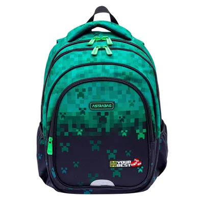 Ghiozdan cu 3 compartimente, AstraBag, Do Your Best