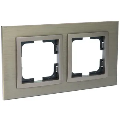 Rama, 2 module, STYLE ALUMINIU, BRONZ