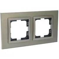 Rama, 2 module, STYLE ALUMINIU, BRONZ