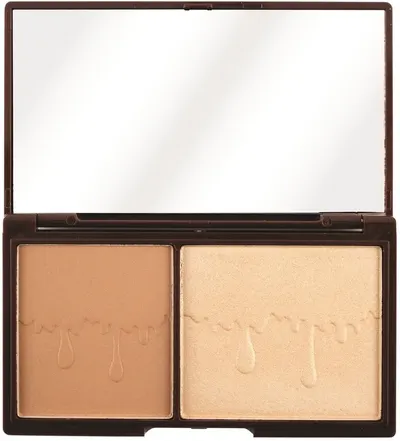 I Heart Revolution Chocolate Paletă de bronzant și iluminator Bronze & Glow, 2 culori