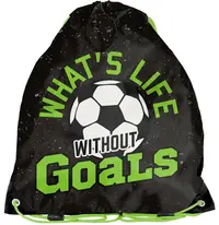 Geantă de sport școlară Paso Fotbal - Verde-negru