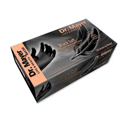Manusi nitril negre soft marimea L Dr.Mayer