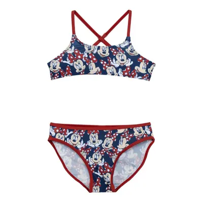 Costum baie 2 piese Minnie roșu