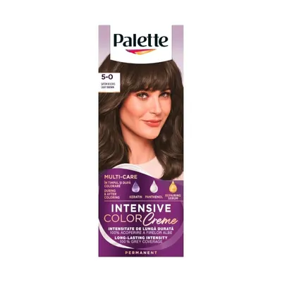 Vopsea de Par Permanenta Palette Intensive Color Creme N4 Saten Deschis, 110 ml