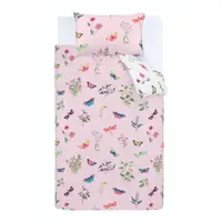 Lenjerie de pat pentru copii pentru pat de o persoană 135x200 cm Butterfly Garden – RHS