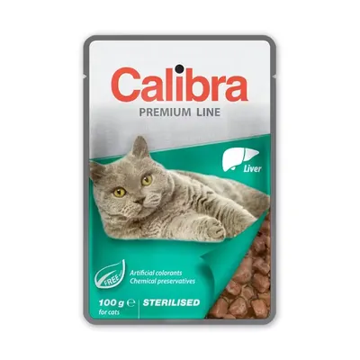 Hrana umeda pisici, Calibra Cat Pouch Premium Adult Sterilized Liver, 100 g