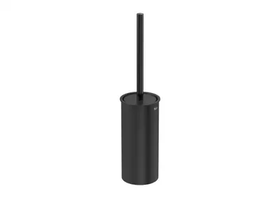 Perie WC Roca Tempo A817038NM0, pe podea, metal/plastic, mat, Negru titan