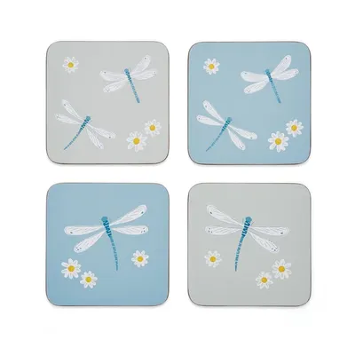 Coasters albastru-deschis/gri-deschis 4 buc. din plută English Meadow – Cooksmart ®