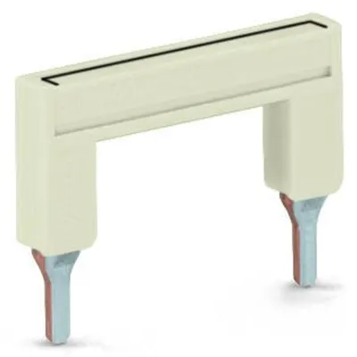 Push-in type jumper bar; insulated; from 1 to 5; Nominal current 41 A; light gray