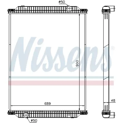 Radiator, racire motor NISSENS 61448