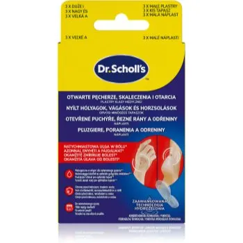 Scholl Dr. Scholl's Open Blisters, Cuts and Abrasions plasture hidroactiv pentru tratamentul leziunilor superficiale ale pielii
