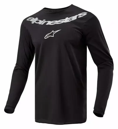 Tricou atv cross Alpinestars Fluid, culoare negru alb, marime L