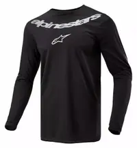 Tricou atv cross Alpinestars Fluid, culoare negru alb, marime L
