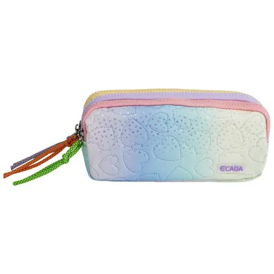 Penar tip etui, 3 fermoare, 21.5x6x9.5cm, pastel, 78409, Ecada