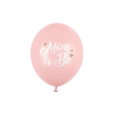 Baloane latex mom to be roz 30 cm