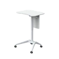 Birou ergonomic mobil potrivit si pentru lucrul stand in picioare, ajustabil pe inaltime 73.5-108 cm