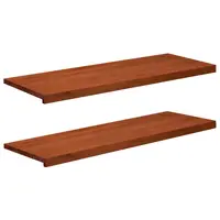 vidaXL Pervazuri 2 buc. Maro 110 x 40 x 2 cm Lemn de fag masiv
