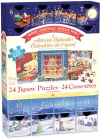 Calendar de advent, Eurographics, Craciun Fericit, 24 puzzle-uri, 50 piese