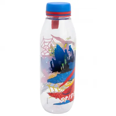 Sticla de apa pentru copii Stor Spiderman 650 ml cu maner si capac din silicon