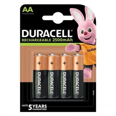 DuraCell Acumulatori 2500mAh Preincarcati 1.2V Ni-MH AA R6 B4