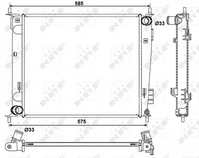 Radiator motor potrivit KIA SOUL I 1.6 1.6LPG