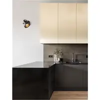 Plafoniera RUVI Mat Negru Metal LED E14 1x5W 230V Intrerupator On/ Off IP20 Fara bec
