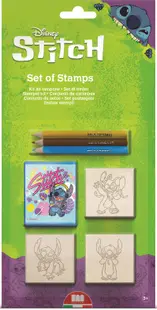 Set de creioane Multiprint Stitch - 3 bucăți, cu 3 ștampile